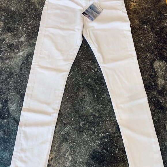 AG Adriano Goldschmied Farrah Skinny Ankle High Rise White Raw Hem Jeans 26 NWT - Picture 5 of 8
